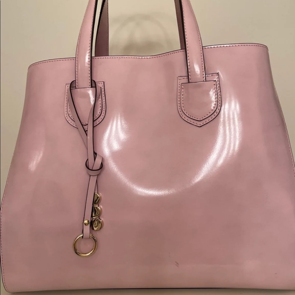 Asia Bellucci Patent Leather Pink Tote